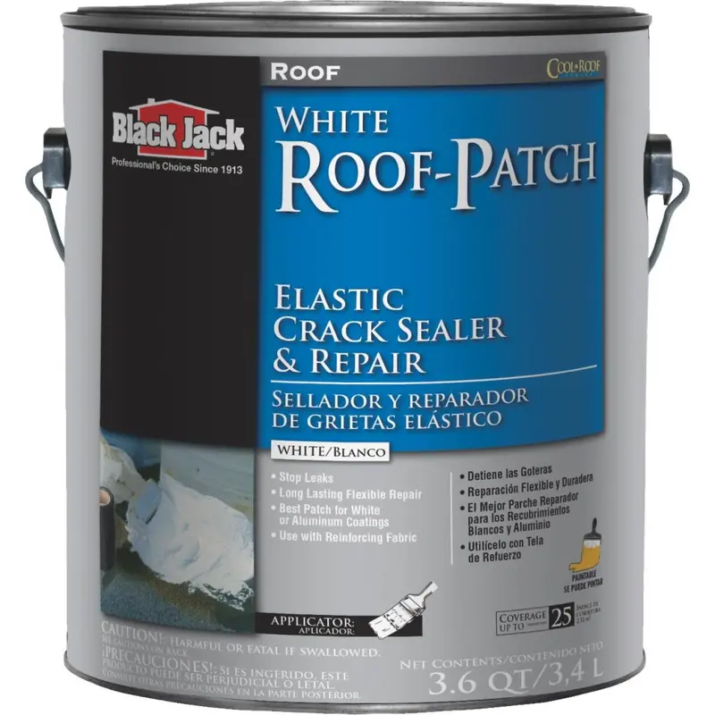 Black Jack Roof-Patch Elastic Crack Repair Sealant – 1-Gallon Container 1