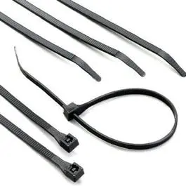 Black Nylon Cable Tie – 4" Length, 100-Count Bundle 1