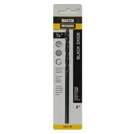 Black Oxide Hss Drill Bit – 1/4" Diameter × 6" Length 1