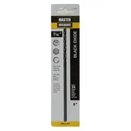 Black Oxide Hss Drill Bit – 3/16" Diameter × 6" Length 1