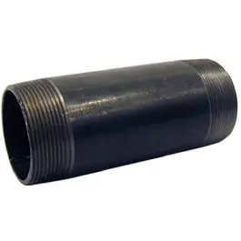 Black Pipe Nipple – 1" X 12" Heavy-Duty Length 1
