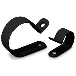 Black Plastic Cable Clamps (1/2-Inch Id), 12-Pack 1