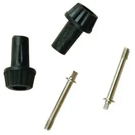 Black Plastic Lamp Socket Knobs – 1/2-Inch Extension, 4/36-Inch Thread, 2-Pack 1