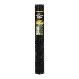 Black Plastic Multi-Purpose Netting Fence – 4 Ft X 50 Ft Roll 1