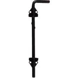 Black Satin Cane Gate Bolt – 0.5" X 12" Length 1