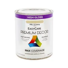Black Satin Enamel Paint – Premium Decor Finish, 1/2-Pint 1