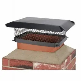 Black Steel Chimney Cap – 13 X 18-Inch Universal Fit, Rust-Resistant Design 1