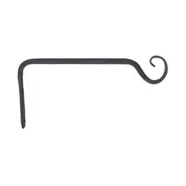 Black Straight Hanging Plant Hook – 6-Inch 1