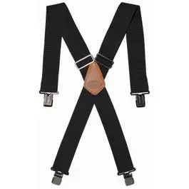 Black Web Elastic Suspenders With Adjustable Straps 1