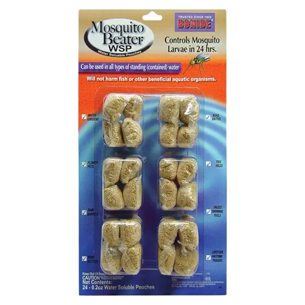 Bonide Mosquito Beater Water-Soluble Insect Control Pouches – 24-Pack 1