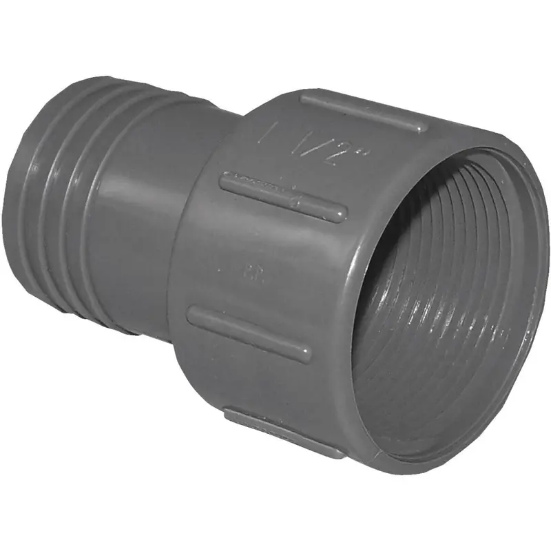 Boshart 1-1/2 Inch Insert X 1-1/2 Inch Fip Polypropylene Hose Adapter 1