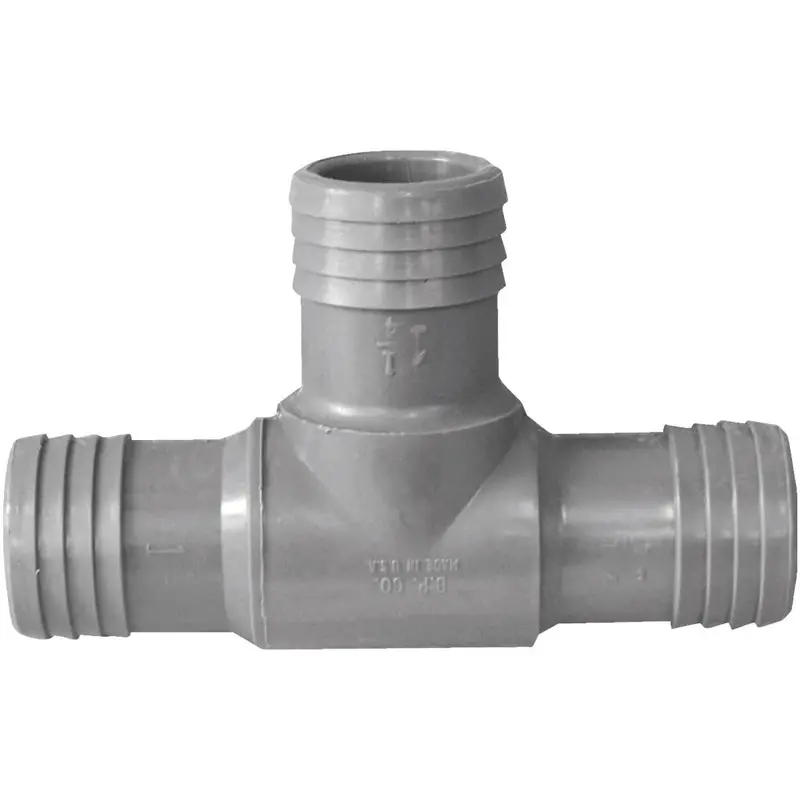 Boshart 1-1/4-Inch Polypropylene Insert Tee Fitting 1
