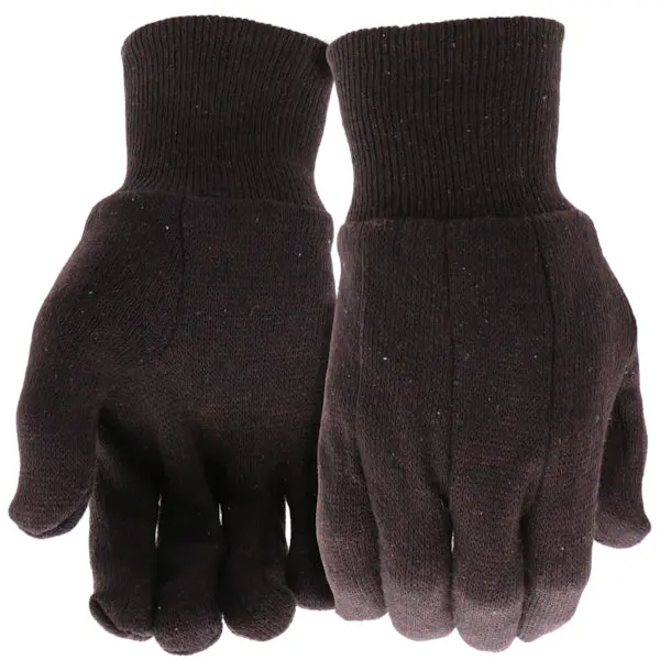 Boss Blend Cotton-Polyester Jersey Work Glove – Brown 1