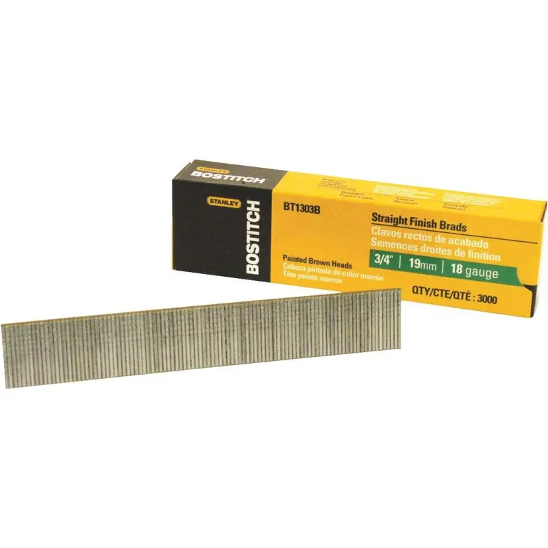 Bostitch 18-Gauge Coated Brad Nails – 3/4-Inch, 3000-Pack 1