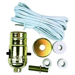 Brass Bottle Lamp Conversion Kit – Upcycle Any Glass Container 1