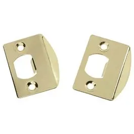 Brass Full-Lip Strike Plate Set – 2 Pieces 1