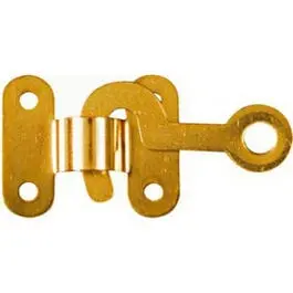 Brass Hook And Staple Fastener Set – Dual-Use Hardware, Two-Piece Pack 1