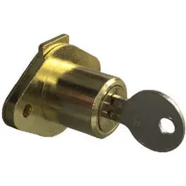Brass Keyed Drawer Lock With Cylinder Mechanism 1