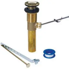 Brass Lavatory Pop-Up Drain Assembly – 1.25" X 8.5" 1