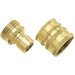 Brass Quick-Connect Fitting Set For Easy Hose And Line Assembly 1