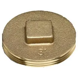 Brass Raised Head Plug – 4-Inch Threaded Cap For Pipes And Fittings 1