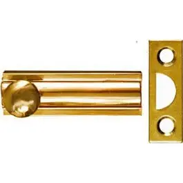 Brass Surface-Mount Door Bolt – 2-Inch Low-Profile Entry Lock 1
