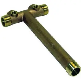 Brass Tank Tee Fitting – 10-Inch X 1-Inch Branch 1