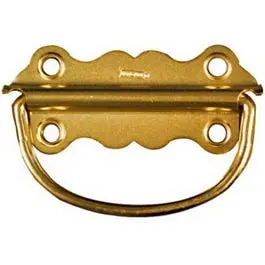 Bright Brass Chest Handle – 3-1/2-Inch, 2-Piece Pack 1