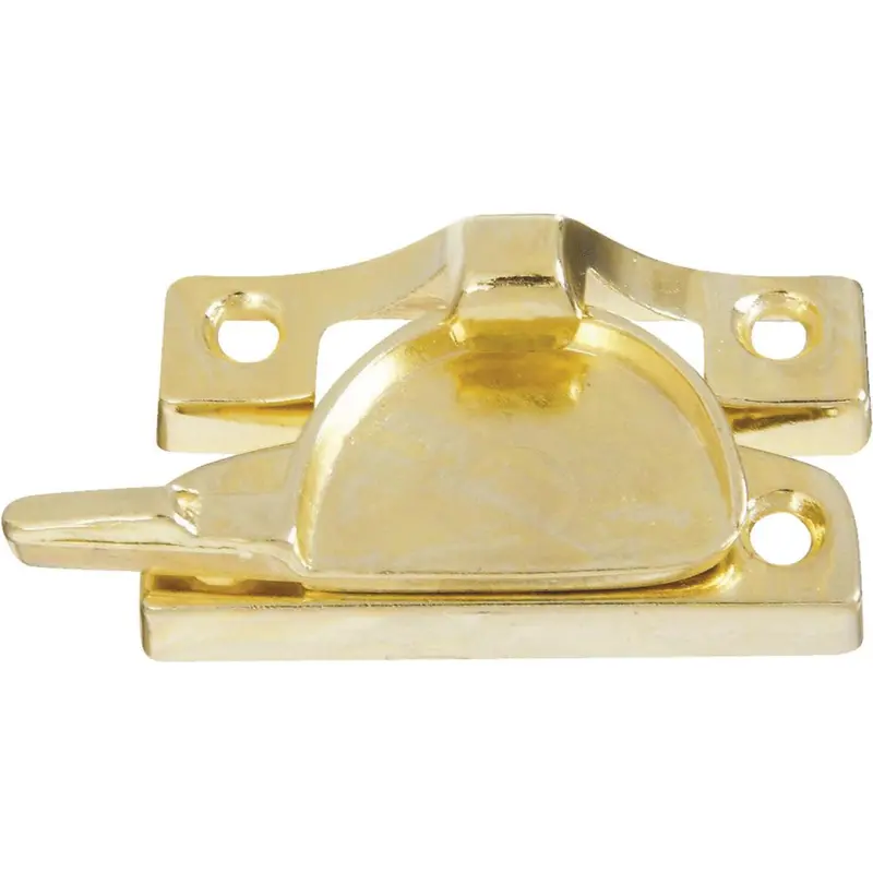 Bright Brass Crescent Sash Lock – Die-Cast Zinc Construction 1