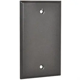 Bronze 1-Gang Weatherproof Rectangular Blank Cover 1