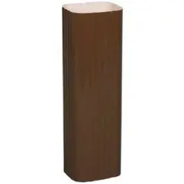 Brown Aluminum 2-In-X-3-In Rectangular Downspout – 10-Foot Length, Corrosion Resistant 1