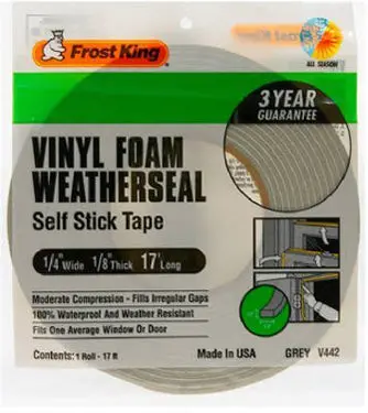 Brown Foam Weatherstrip – 3/4" × 3/16" × 17" Roll 1