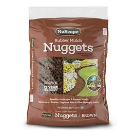 Brown Rubber Nugget Ground Cover (0.8 Cu. Ft.) 1