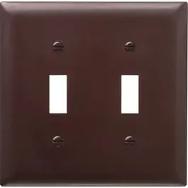 Brown Urea 2-Toggle Wall Plate 1
