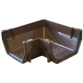 Brown Vinyl Gutter Corner – Universal Inside/Outside Fit 1