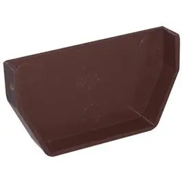 Brown Vinyl Gutter Inside End Cap 1