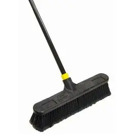 Bulldozer Push Broom – 18-Inch Soft-Sweep Polypropylene Bristles 1