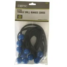 Bungee Cords With Toggle Balls, 10-Pack 1