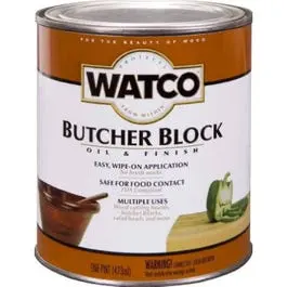 Butcher Block Wood Finish — Protective Pint-Sized Oil-Based Sealer 1