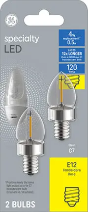 C7 Led Nightlight Bulb – .5W Energy-Efficient Miniature Lamp 1