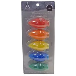 C9 Ceramic Led Christmas Light Bulbs – Multi-Color, 5-Pack 1