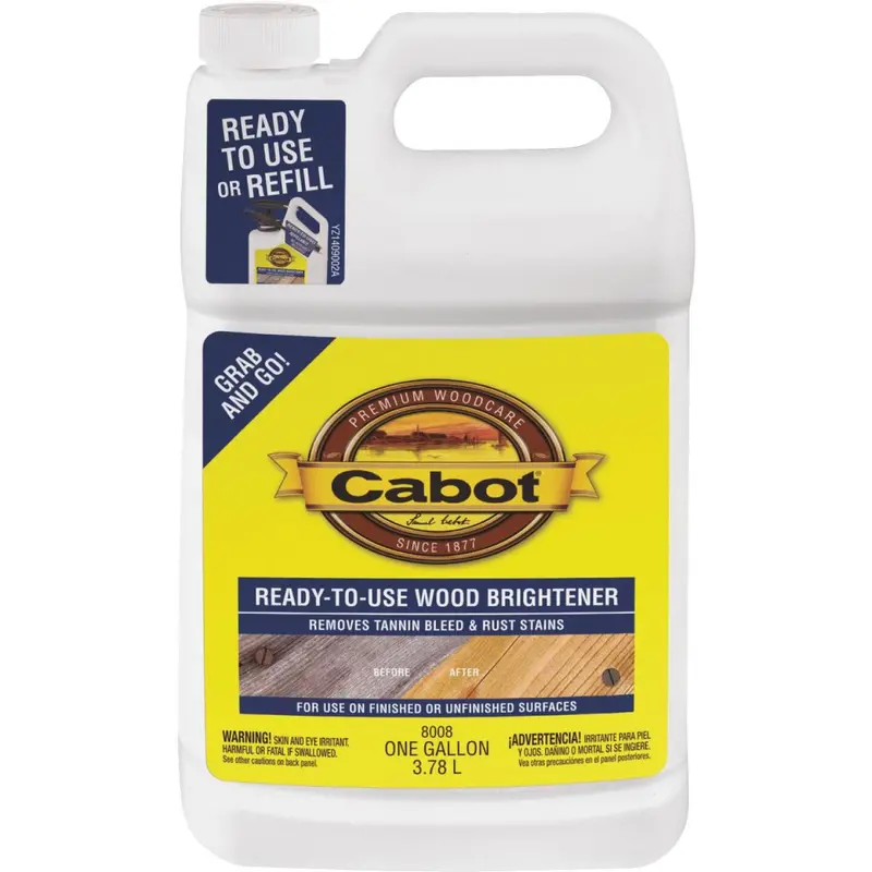 Cabot 1-Gallon Ready-To-Use Wood Brightener Solution 1