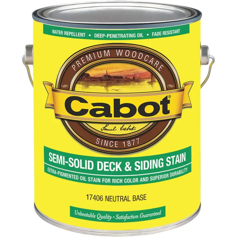 Cabot Voc Semi-Solid Exterior Deck & Siding Stain – Neutral Base (1 Gallon) 1