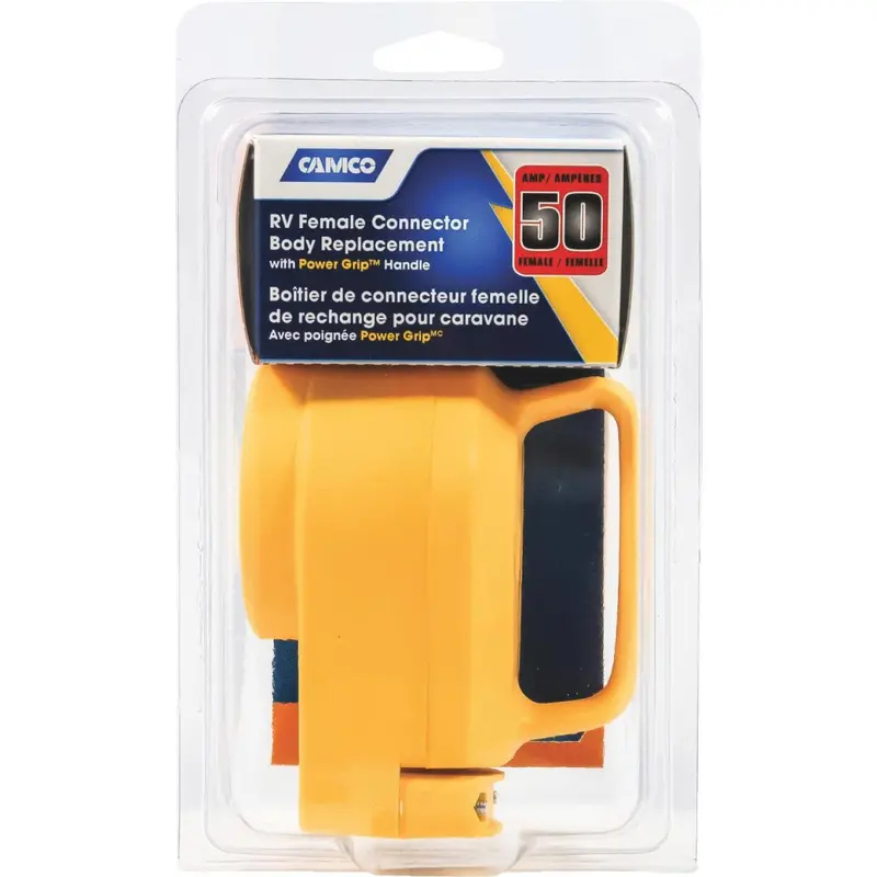 Camco Power Grip 50-Amp Female Rv Receptacle – Replacement Outlet With Weather-Resistant Housing 1