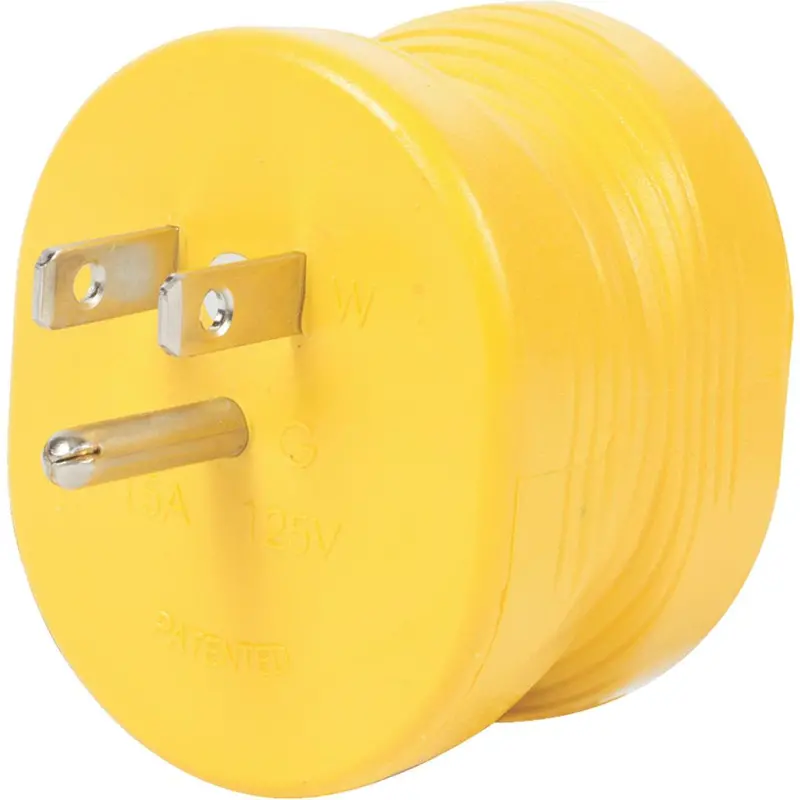 Camco Power Grip Rv Adapter: 15A Male To 30A Female 1
