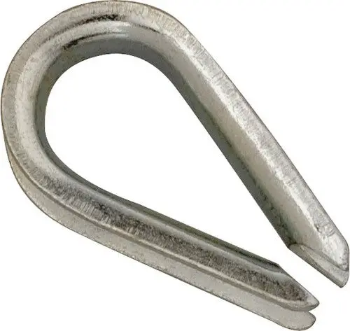 Campbell 3/8" Electro-Galvanized Wire Rope Thimble 1