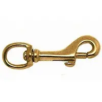 Campbell 3/8" Swivel Round Eye Bolt Snap – Bronze Finish, Model #5025B 1