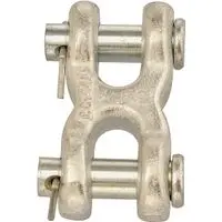 Campbell Forged Steel Twin Clevis Link – 3/8" Zinc-Coated 1
