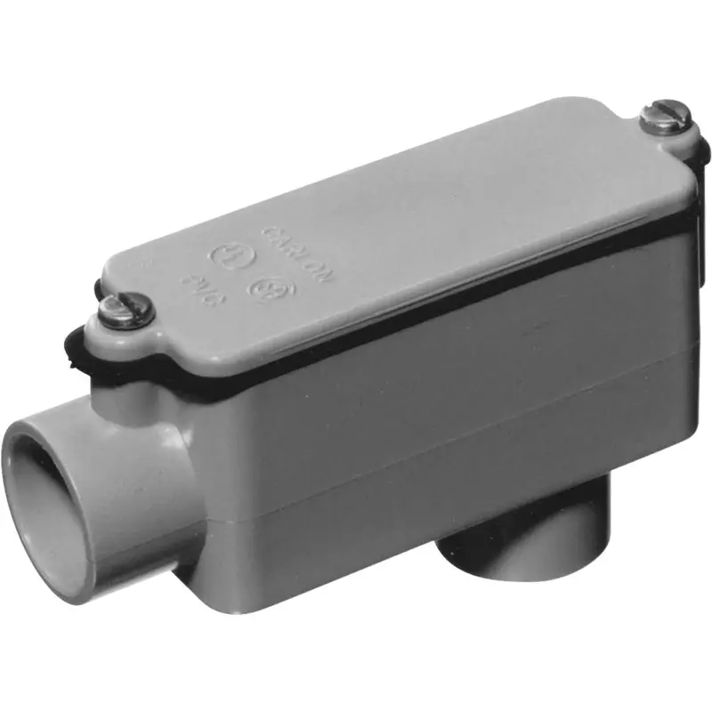 Carlon 1-Inch Pvc Lb Conduit Body Access Fitting 1