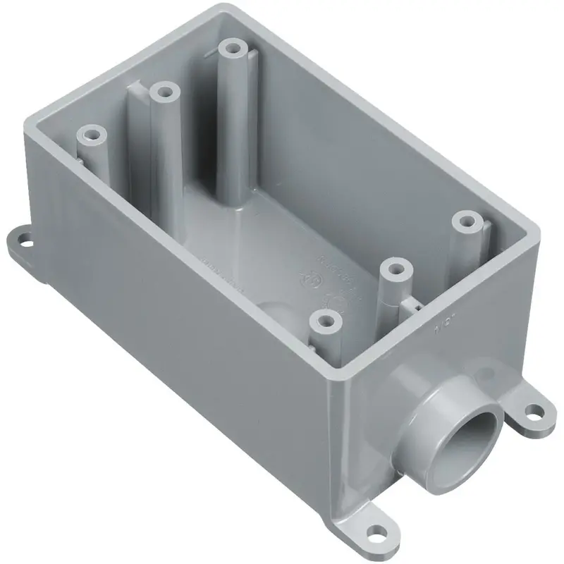 Carlon Pvc Rigid Non-Metallic Dead-End Wall Box – 1-Gang, 3/4-Inch Outlet 1